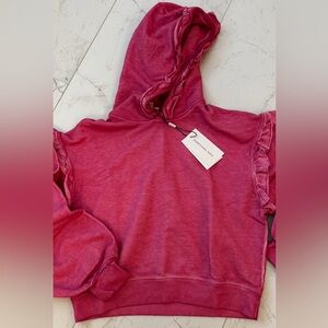 Something Navy Pink Tie-Dye Hoodie Sweatshirt. Size Small